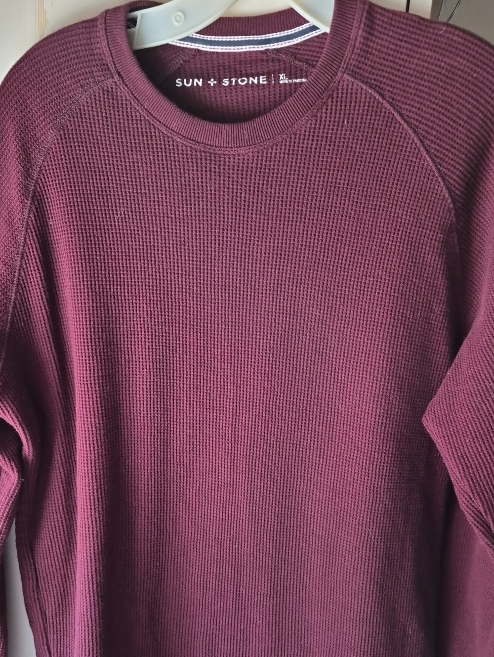 Men's Sun & Stone Thermal Long Sleeve T Shirt
